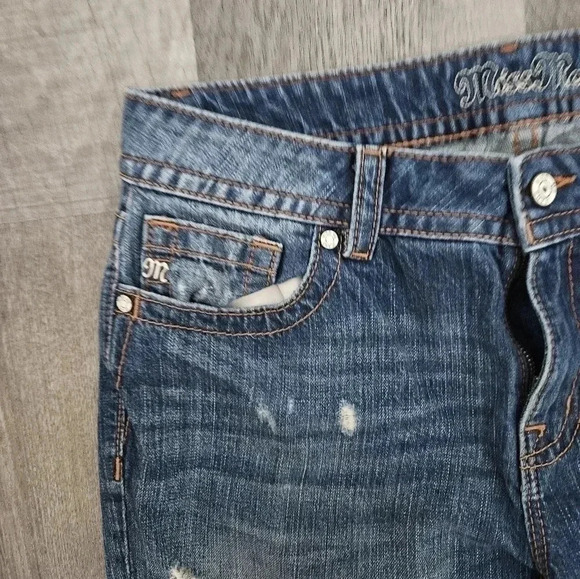 Miss Me Boyfriend Ripped Ankle Jeans‎ sz 28 - Picture 6 of 8